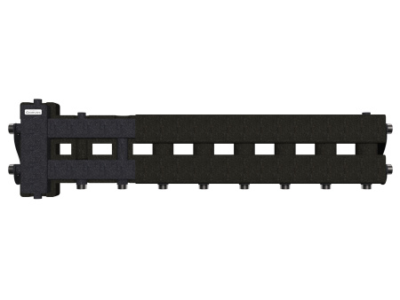 Балансировочный коллектор BM-60-5D (котёл G 1″, 4+1 контура G 1″, цвет ″ЧЕРНЫЙ″)